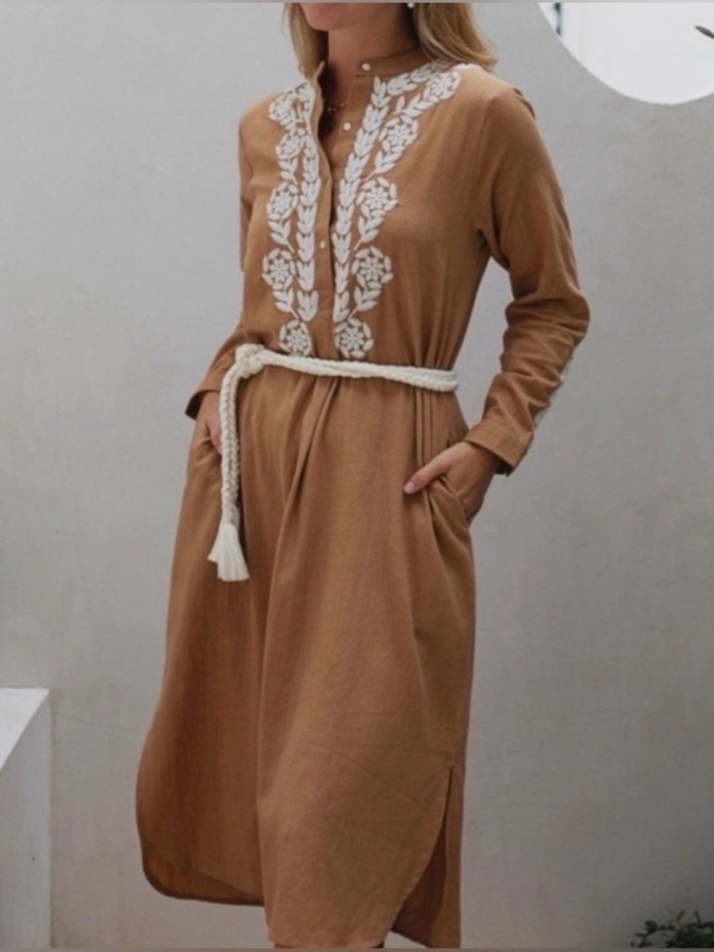 Ex Voto Ivy Caftan with Embroidery Dress NWT - Picture 2 of 8